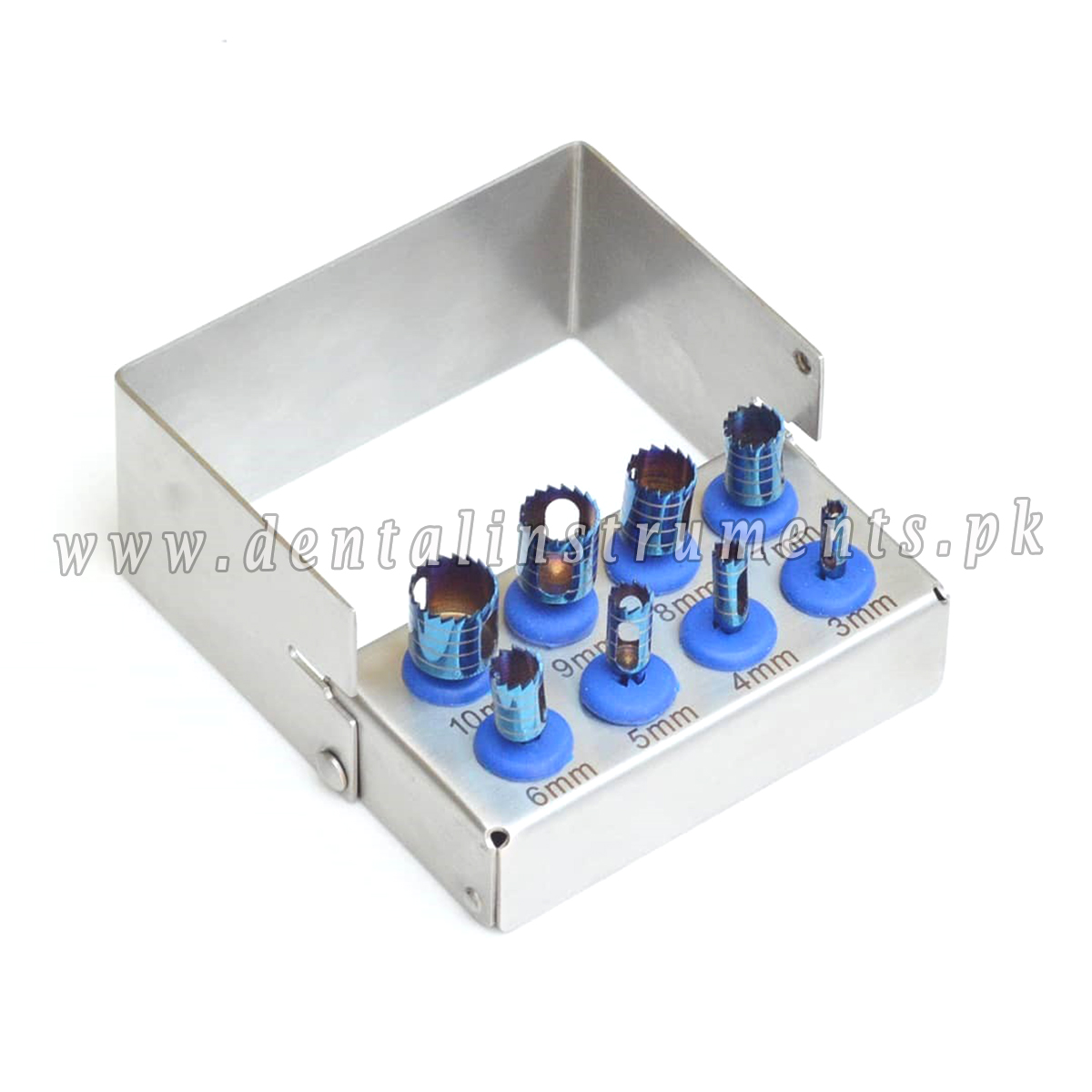  Dental Trephine Drills Kit,  Blue Plasma Coated