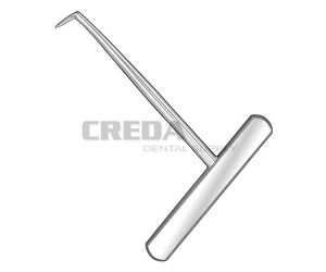 Septum lancet, angled, cross handle