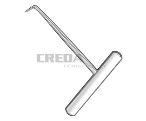 Septum lancet, angled, cross handle