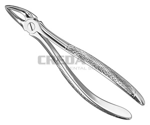 Extracting forceps, engl.