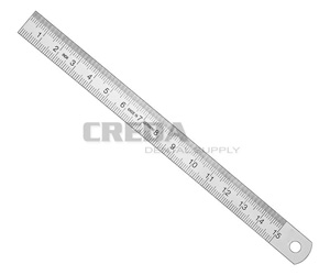 Ruler, 15 cm, metal