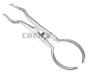 BREWER, rubberdam clamp forceps