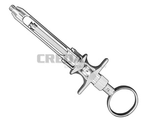 Cartridge syringe, ring handle