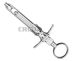 Cartridge syringe, ring handle