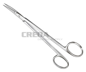 KELLY, suture-/gum scissors