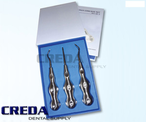 German Deluxe Root Tip Elevator Set of 3pcs